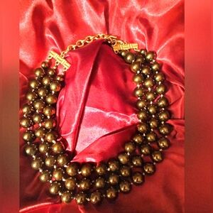 Elegant Carol Lee Brown Pearl Necklace